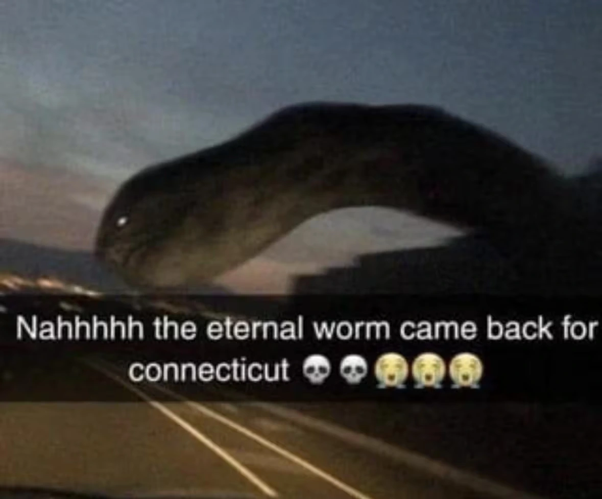 big ass worm monster here to eat your nightmares away